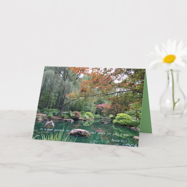 Loss of Mother Sympathy - Tranquil Scenery Card (Small Plant)
