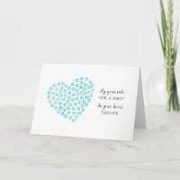 Loss of Pet Dog Cat Heart Paws Sympathy Greeting Card
