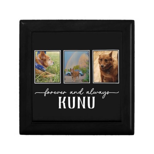 Loss of Pet Personalized Memorial Photo Collage Gift Box