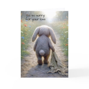 Loss of Pet Rabbit Sympathy Card