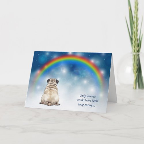 Loss of Pug Dog Night Lights Sympathy
