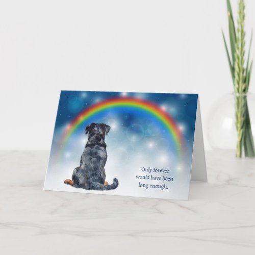 Loss of Rottweiler Dog Night Lights Sympathy