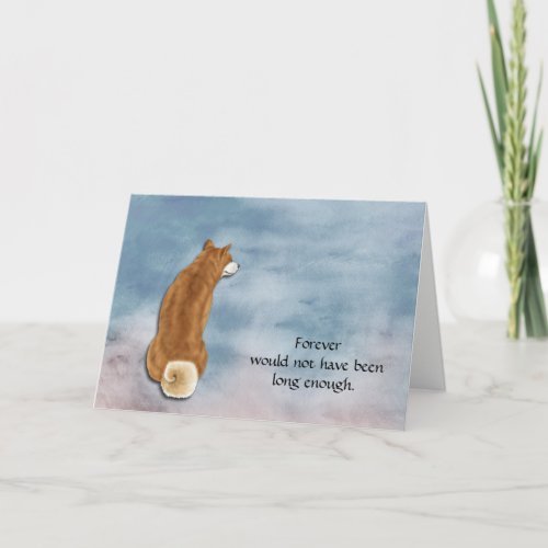 Loss of Shiba Inu Dog Sympathy Card 