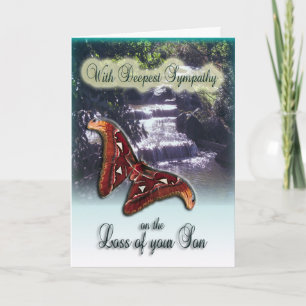 Loss of Son - With Deepest Sympathy Card