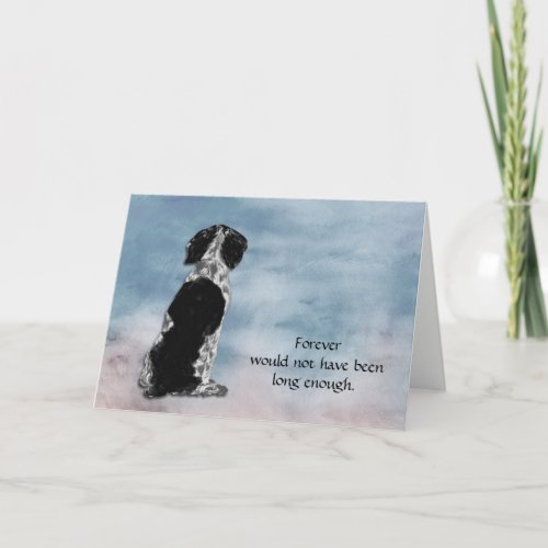 Loss of Spaniel Condolence Sympathy Card