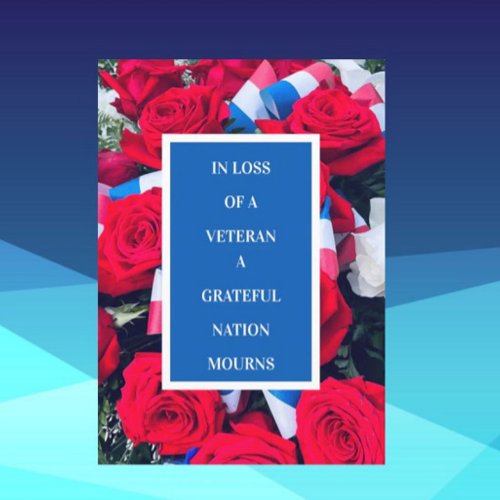 Loss of Veteran Sympathy Card