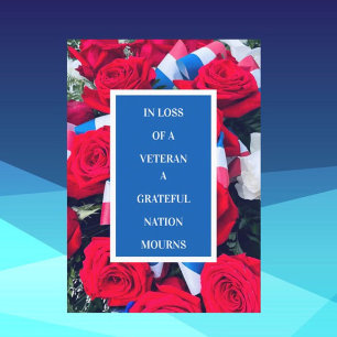 Loss of Veteran Sympathy Card