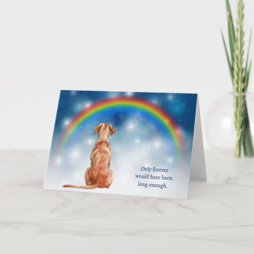 Loss of Vizsla Dog Night Lights Sympathy