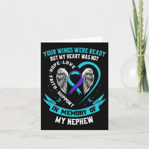 Loss Remembrance In Memory Of My Nephew Suicide Aw Card