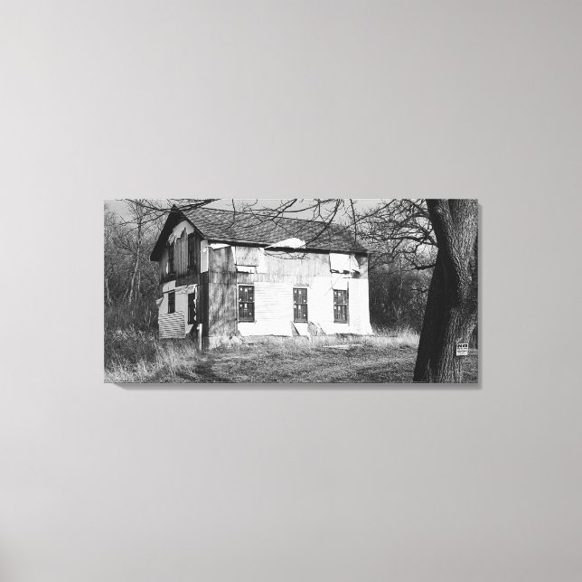 Lost, Abandoned House Deserted Photography   Canvas Print (Front)