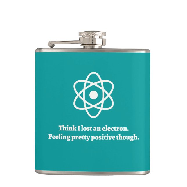 Lost an Electron Hip Flask (Front)