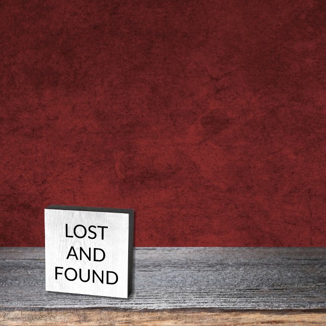 Lost And Found Area 6x6 Wooden Box Sign (Creator Uploaded)