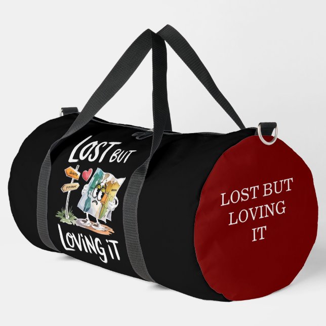 Lost and Loving the Journey Duffle Bag (Left Corner)