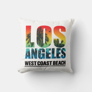 Lost Angeles West Coach Beach Throw Pillow