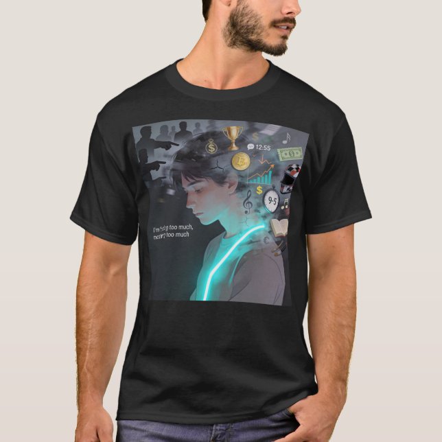 Lost Between Survival And Passion – Mental Chaos T-Shirt (Front)