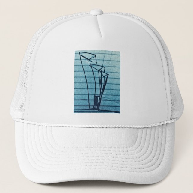 LOST BLUE TOWERS TRUCKER HAT (Front)