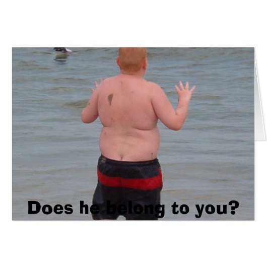 Lost boy, Does he belong to you? Cards (Front Horizontal)
