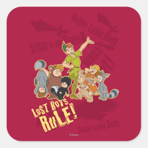 Lost Boys Rule Square Sticker