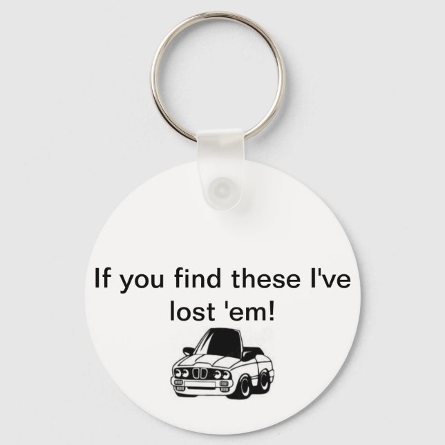 Lost Car Keys Keychain (Front)