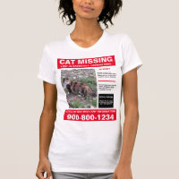 Lost Cat Or Dog Shirt With Photo And Content