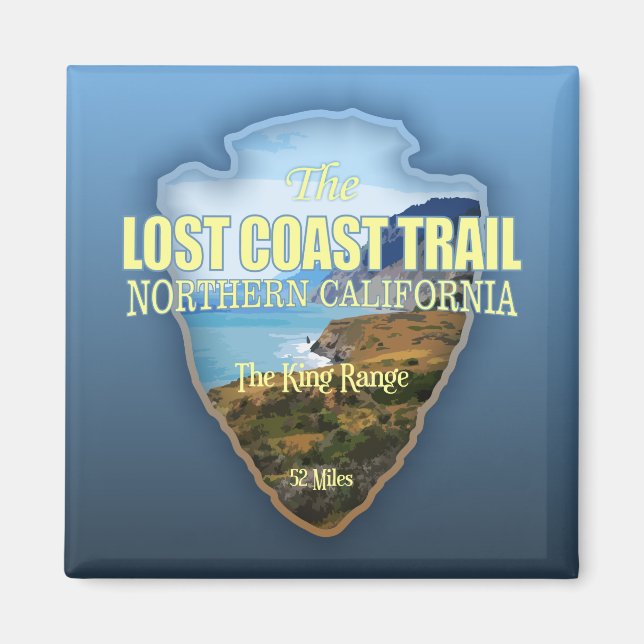 Lost Coast Trail (arrowhead) Magnet (Front)