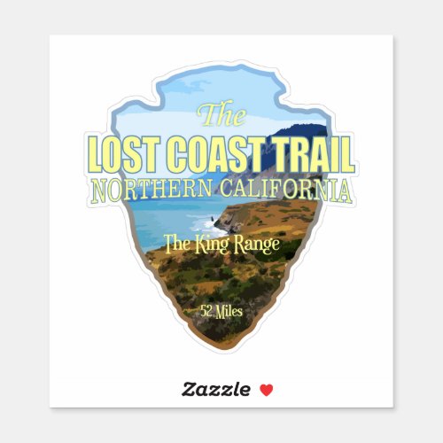 Lost Coast Trail arrowhead Sticker