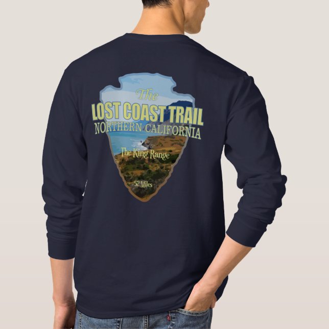 Lost Coast Trail (arrowhead) T-Shirt (Back)