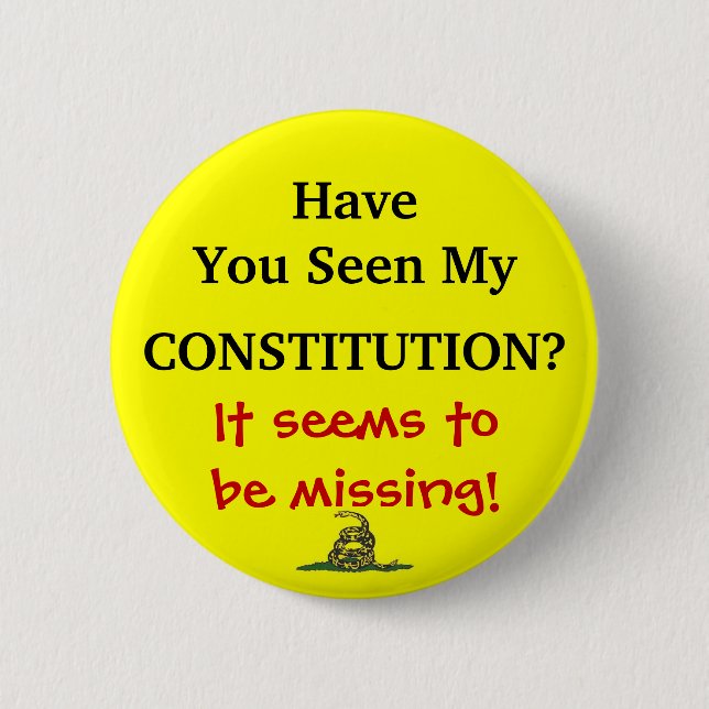 Lost Constitution Button (Front)