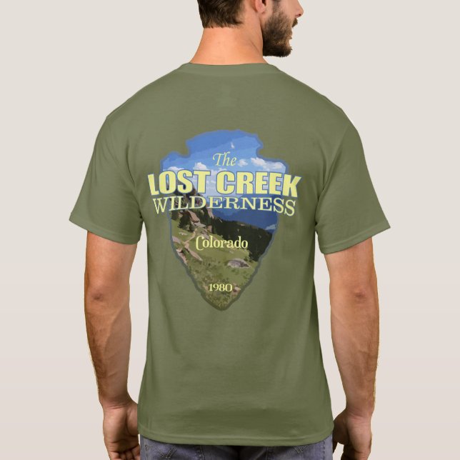 Lost Creek WA (arrowhead) T-Shirt (Back)