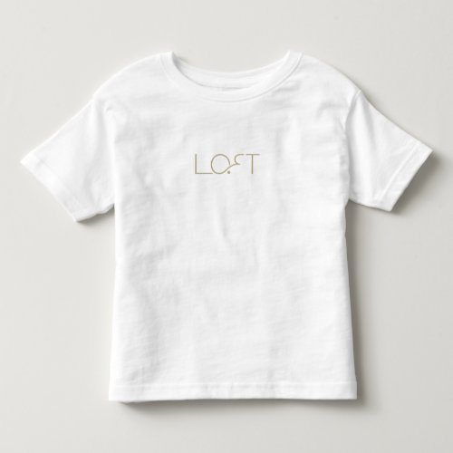 lost cute design toddler t-shirt