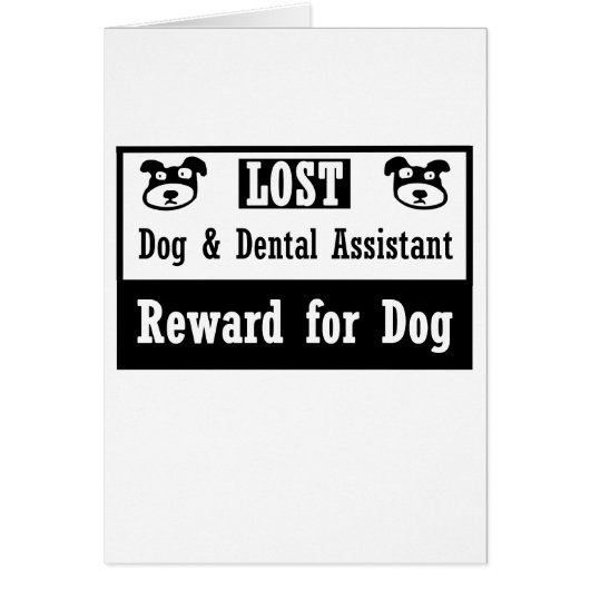 Lost Dog Dental Assistant Cards (Front)