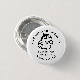 Lost Dolphin Swimming Family Home Address Button