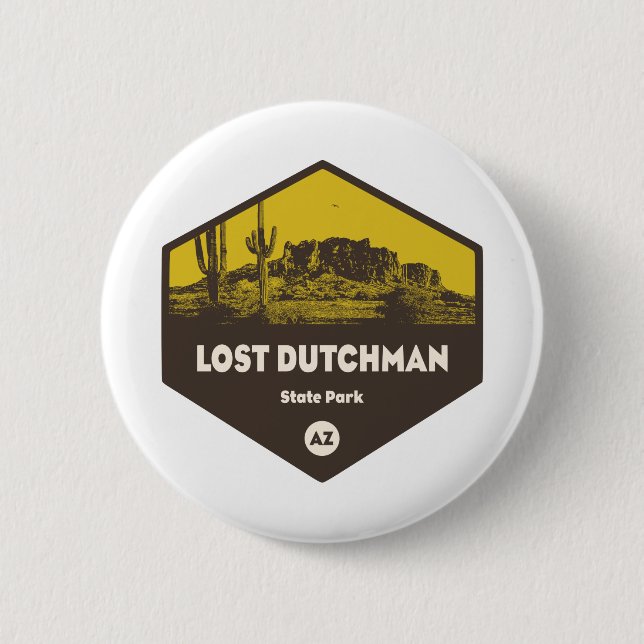 Lost Dutchman State Park Arizona Button (Front)