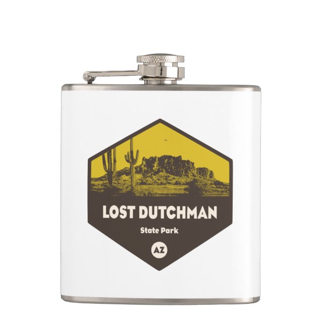 Lost Dutchman State Park Arizona Flask (Front)