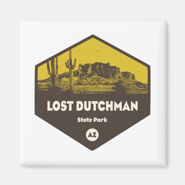 Lost Dutchman State Park Arizona Magnet (Front)