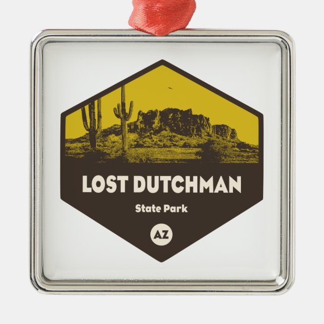 Lost Dutchman State Park Arizona Metal Ornament (Front)