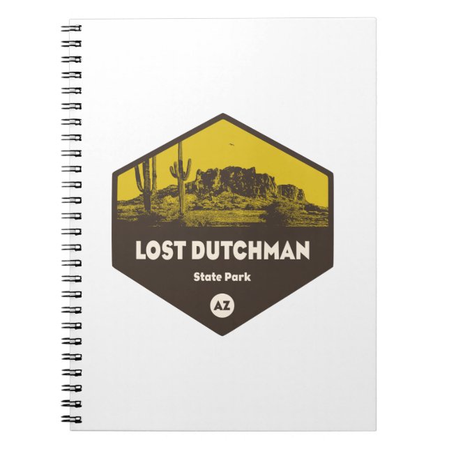 Lost Dutchman State Park Arizona Notebook (Front)