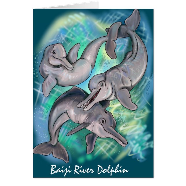 Lost Echos Baiji River Dolphin Cards (Front)