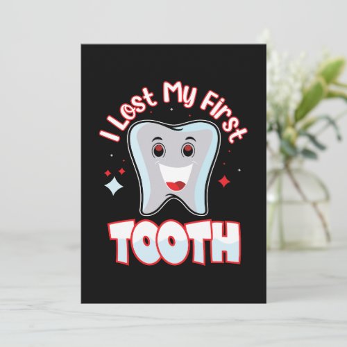 Lost First Tooth Cute Congratulation Invitation