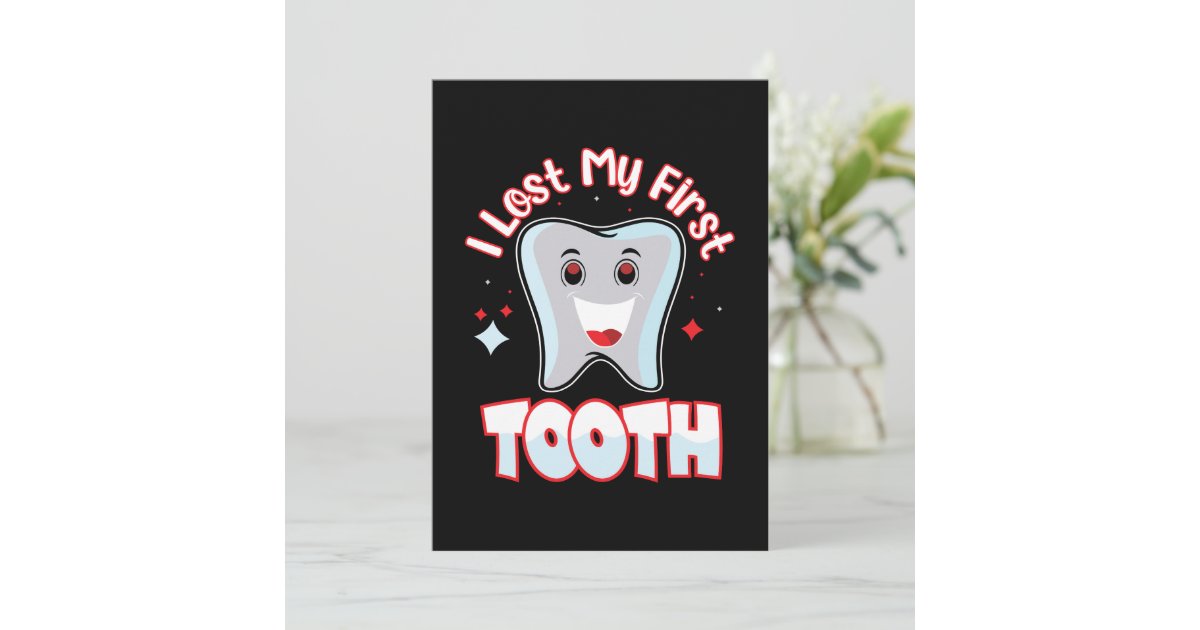 Lost First Tooth Cute Congratulation Invitation | Zazzle