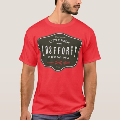 Lost Forty Brewing Beer Brewing T T_Shirt