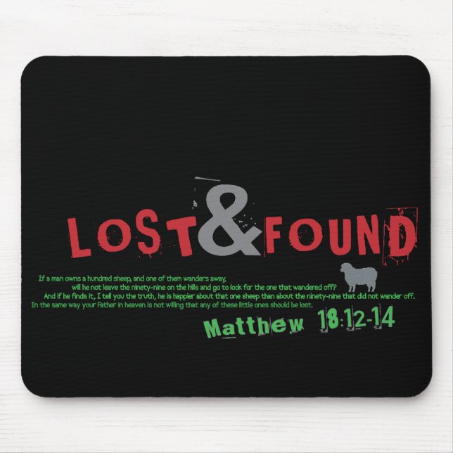 Lost & Found Christian mousepad (Front)