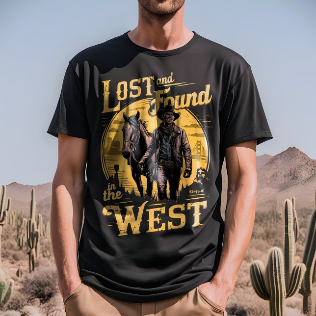 Lost & Found - Cowboy Adventure T-Shirt ("lost and found in the west" western adventure t-shirt)