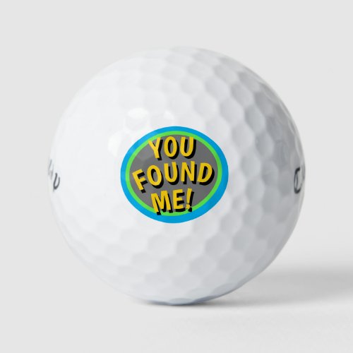 LOST FUNNY GOLF BALLS