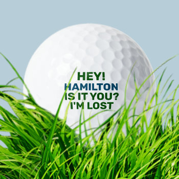 Lost Golf Ball With Name Funny by mixedworld at Zazzle