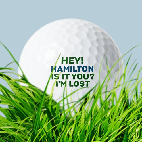 Lost Golf Ball with Name Funny