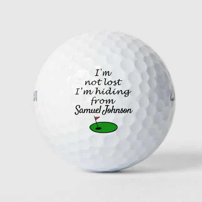 Lost golf balls Jokes Customizable Golf Balls Zazzle