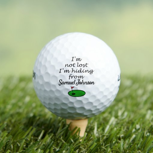 Lost golf balls Jokes Customizable Golf Balls Zazzle