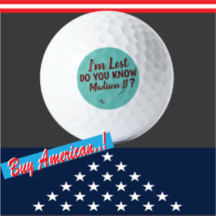 Lost Golfer Funny Teal Golf Balls