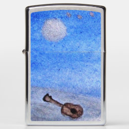 ...lost guitar...art by Jutta Gabriel... Zippo Lighter